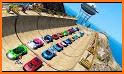 Mega Ramp Superhero car racing game: GT car stunts related image