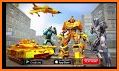 Flying Air Robot Transform Tank Robot Battle War related image