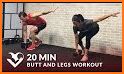 Buttocks and legs workout for women and men related image