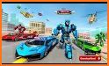 Police Roboter Transform Games: Fly Car Robot Game related image