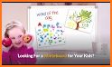 Whiteboard for kids: toddlers draw and color board related image