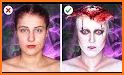 Scary Face Masks - Halloween Makeup Stickers related image