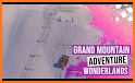 Snowboard downhill ski: mountain adventures game related image