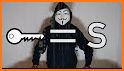 Fake Anonymous Mask Keyboard Theme related image