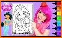 Color your princess related image