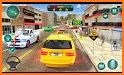 Real taxi driving game : Classic car parking arena related image