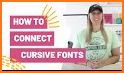 Fonts: Cursive & Custom related image