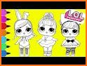 Lol Dolls Glitter Coloring related image