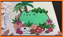 Pusheen Coloring Book related image