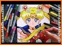 How to draw Sailor Moon related image