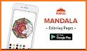 Mandala coloring games - Coloring book for adults related image