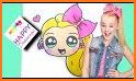 Draw and Color Jojo Siwa related image