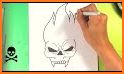 Skull Fire Coloring Pages related image