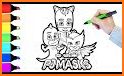 PJ coloring Book Masks for kids related image