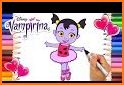 How to color vampirina related image