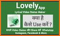 Lovely App : Lyrical Video Status Maker related image