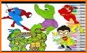 Superhero Coloring for Kids related image