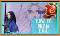 how to draw Disney Descendants related image