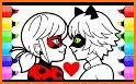 How to color Ladybug and Cat Noir coloring Book related image