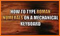 Roman numeric keypad related image