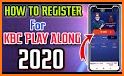 KBC Play Along Game & Registration 2020 related image