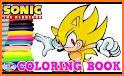 sonic coloring book related image