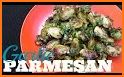 Oven roasted Brussels sprouts with parmesan cheese related image