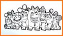 Oddbods Coloring Game Page related image